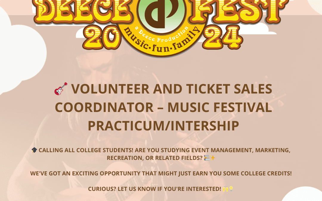 Volunteer and Ticket Sales Coordinator – Music Festival Practicum