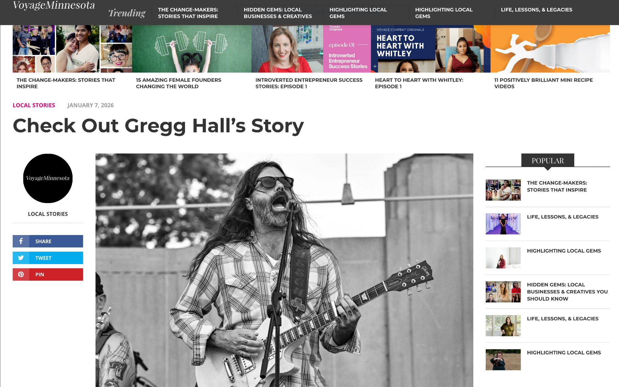 Gregg - Voyage Minnesota Magazine